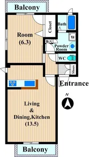 プレミール【3階】の間取り
