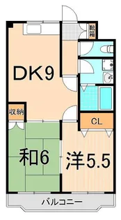 メゾンドボヌール【2階】の間取り