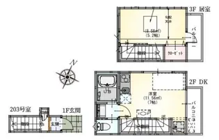リヴァティ保谷【2階】の間取り