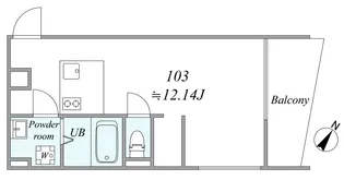 trias166【1階】の間取り