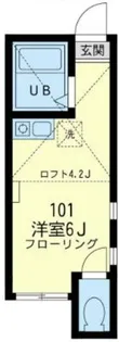 ユナイト宮前メーテルリンクの杜【2階】の間取り