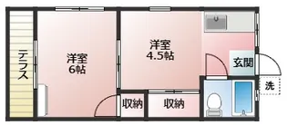 さくらパークハイツB棟【2階】の間取り