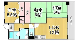 エスペーロ伊丹西【5階】の間取り