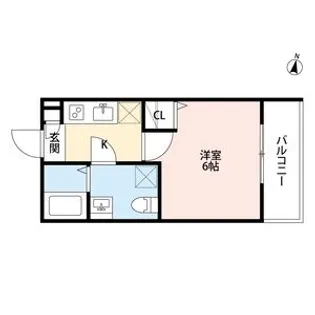 Valenti中道【3階】の間取り