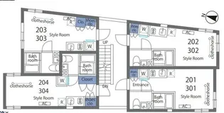 ミレドゥーエ笹塚【2階】の間取り