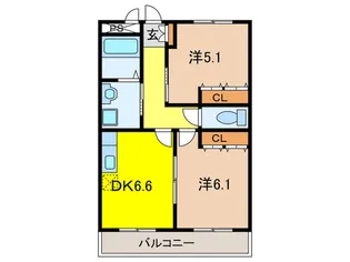 ラ-クハイムの間取り