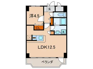 YKハイツ西明石北【2階】の間取り