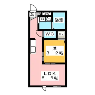 ノア名駅南【2階】の間取り