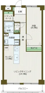 レイヴェルI(ワン)【3階】の間取り