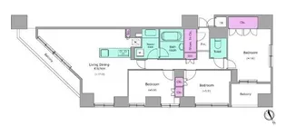 レジディア日本橋馬喰町【12階】の間取り