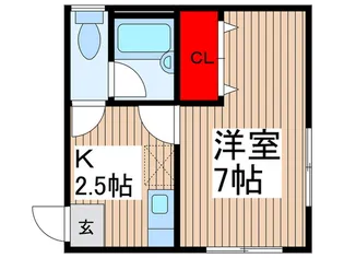 コ-ポタクミ【1階】の間取り