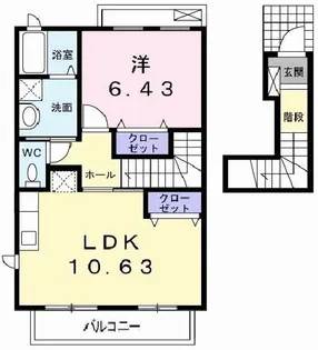 カレント・K【2階】の間取り