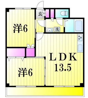 ウインズフジ【3階】の間取り