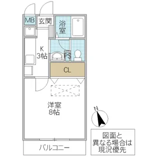 フォーライフヴィラ千波【1階】の間取り