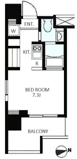 レジディア市谷薬王寺【5階】の間取り