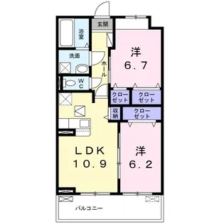 プレッソ・ロートIV【1階】の間取り
