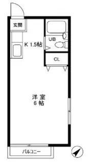 ハイツイケノ【2階】の間取り