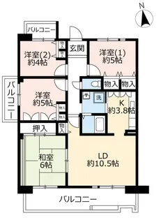 URアルビス寺本【3階】の間取り