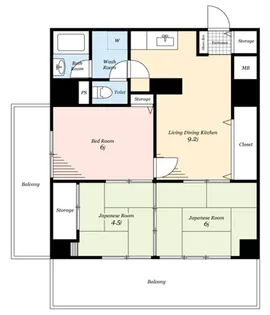 シルバープラザ白山【2階】の間取り