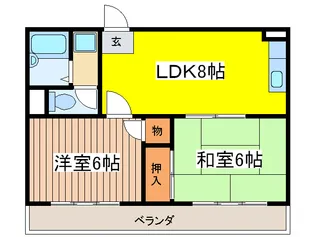 ラ・カ-サ・モモイ【4階】の間取り