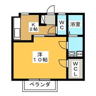 セントラル中央【3階】の間取り