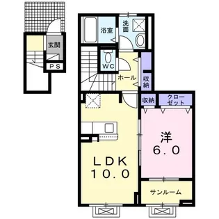 アネモスヒルズ天理I【2階】の間取り