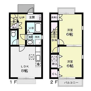 S・K・K桜川ハイツ 伍番館の間取り