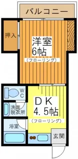 松原コーポ【1階】の間取り