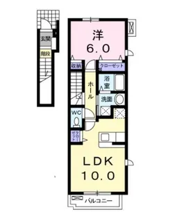 プリムローズ・K B【2階】の間取り