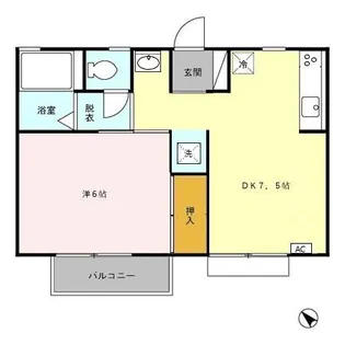 彦根ハイツ【2階】の間取り