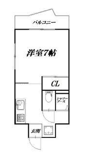 TJハイツ住吉【4階】の間取り