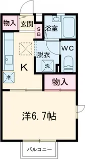 アレグリアス【1階】の間取り