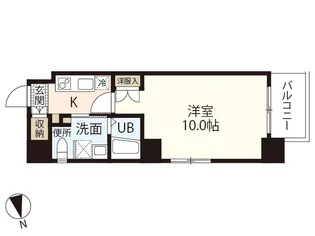 パレグレース十日市【4階】の間取り