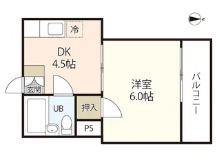 丸井ビル【4階】の間取り