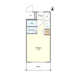 メディアハイツ南【5階】の間取り