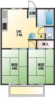 サンシティA【1階】の間取り