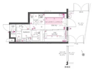 ZOOM西早稲田【1階】の間取り