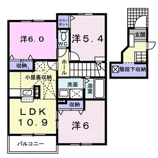 パールメゾン弐番館【2階】の間取り
