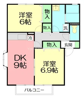 グランパルティールB【2階】の間取り