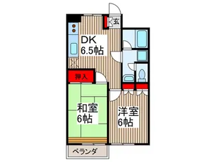 ウエストサイドハイツ【1階】の間取り