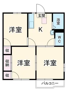 上柴パークハイツA棟【1階】の間取り