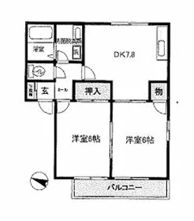 アドバンスII【2階】の間取り