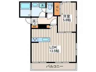 メゾン・ド・パ-シモン【1階】の間取り