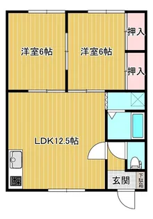 長谷部マンション【2階】の間取り