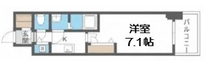 プランドール北浜【14階】の間取り