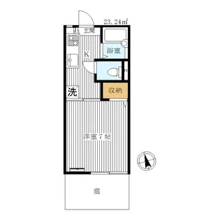 ユー・クレシオン常盤台B棟【1階】の間取り