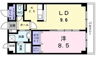 クローバー ガーデン【3階】の間取り