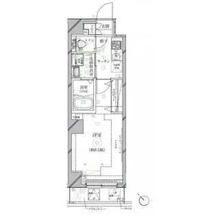 クレイシア世田谷野沢【2階】の間取り