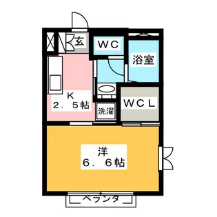 グリーンスマートB【2階】の間取り