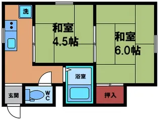 マンション関西【5階】の間取り